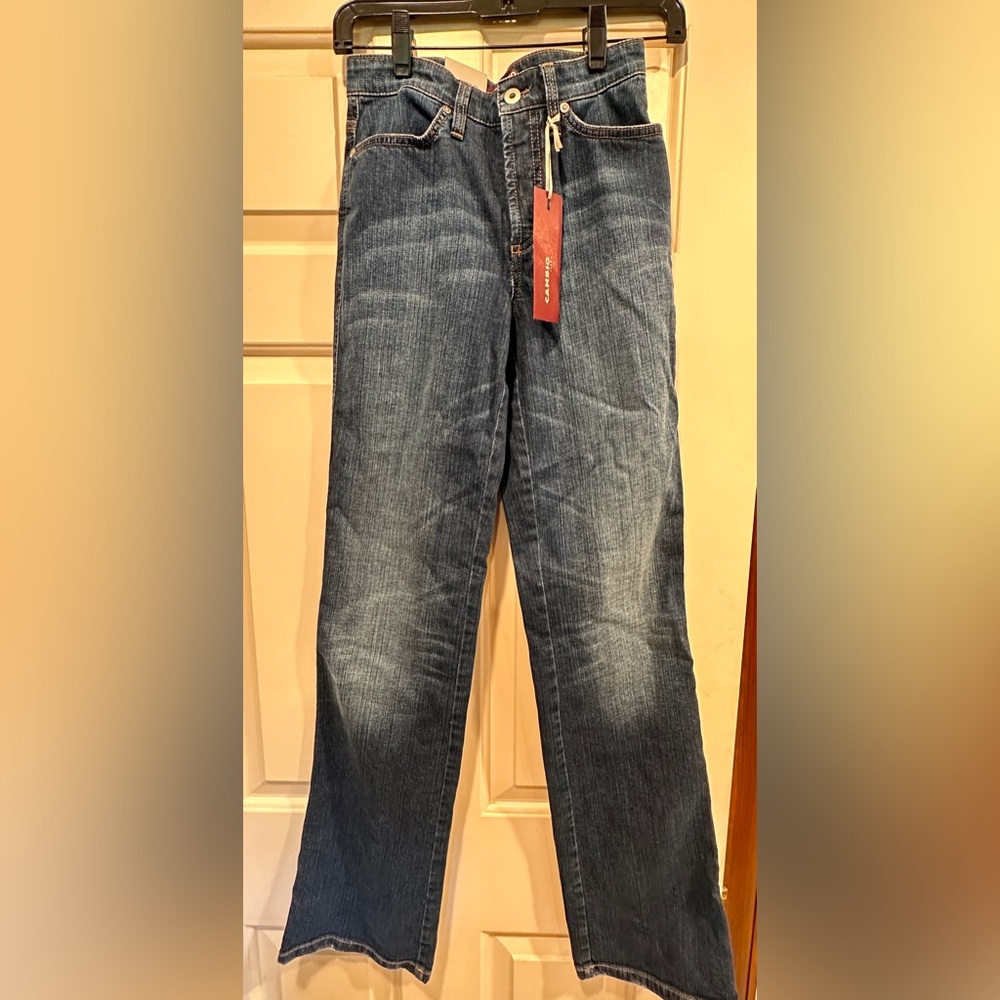 NWT Cambio Jade dark wash straight legs jean- women US size 4